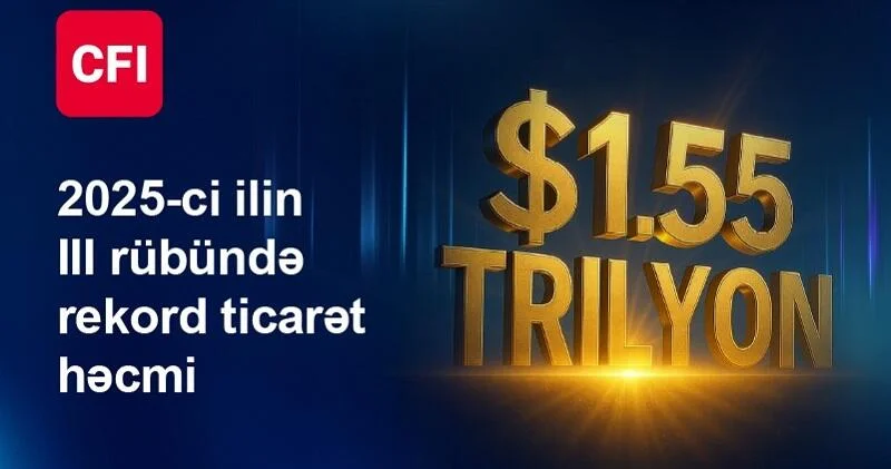 CFI üçüncü rübdə 1.55 trilyon ABŞ dolları həcmində ticarət dövriyyəsinə çataraq yeni zirvəyə yüksəldi, sentyabr ayında isə aylıq rekordunu yenilədi (R)