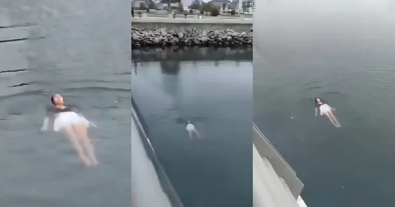 Bakı bulvarında qadın paltarla dənizə atılıb ÜZDÜ
