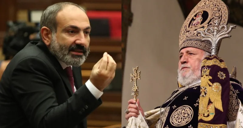 Paşinyan Ermənistan kilsəsinin rəhbərini “taxtı ələ keçirməkdə” ittiham edib