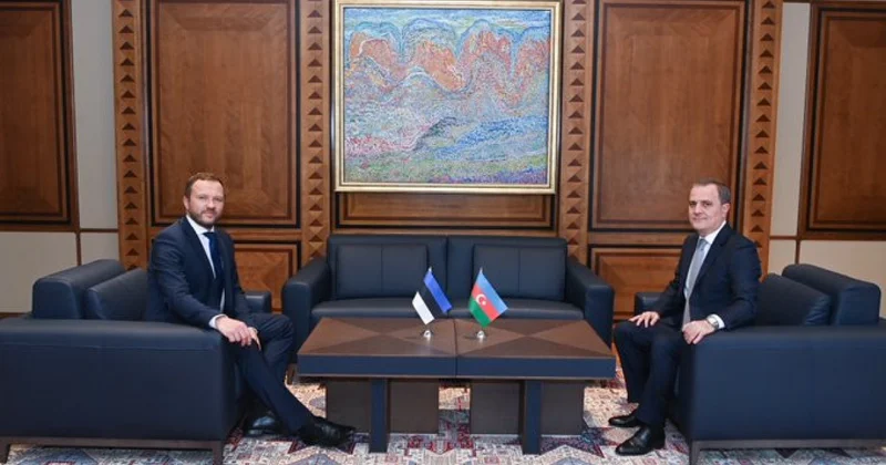Ceyhun Bayramovla Estoniya XİN rəhbəri arasında təkbətək görüş başlayıb