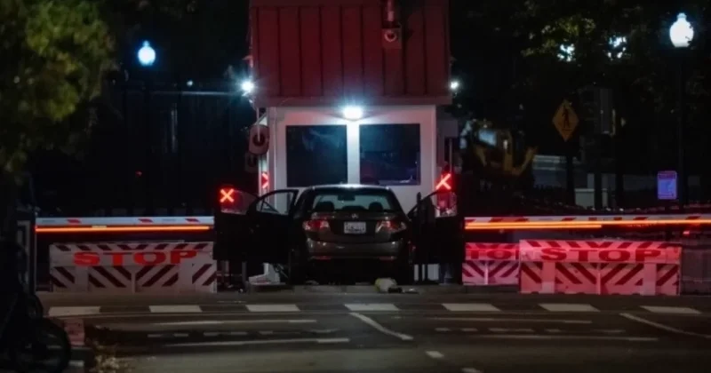 Ağ Evin qapısına avtomobil çırpıldı