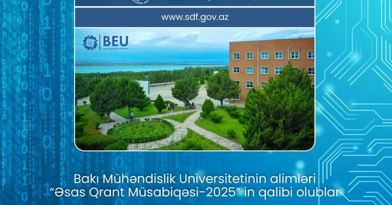 BMU alimlərinin layihəsi Elm Fondunun müsabiqəsində qalib olub