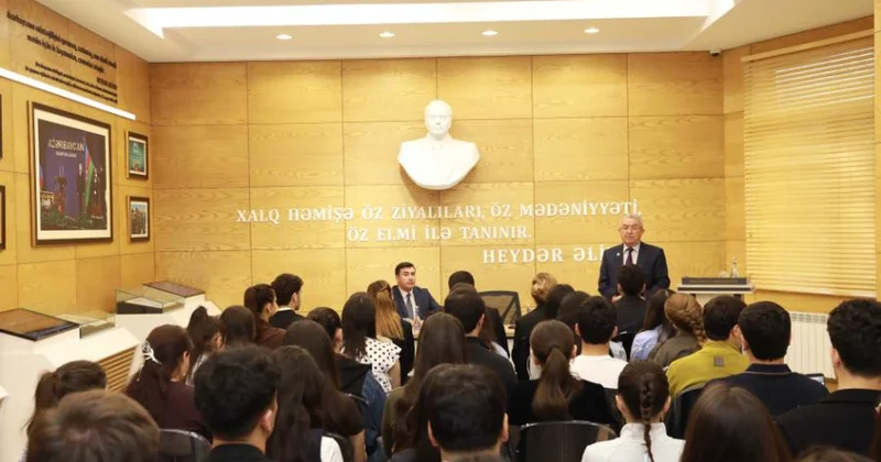 BDU da “Heydər Əliyev mühazirələri”: professor Misir Mərdanovla görüş