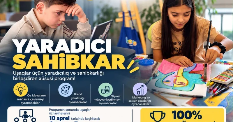 Leonardo İncəsənət Məktəbi ilə MiniBoss Biznes Məktəbi birgə Yaradıcı Sahibkarlıq proqramına başladı