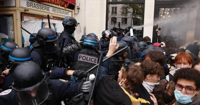 Раскрыто число задержанных в результате протестов во Франции