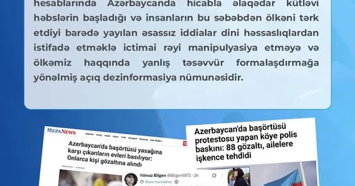 Azərbaycan Respublikası Media və Yayım Şurasının açıqlaması