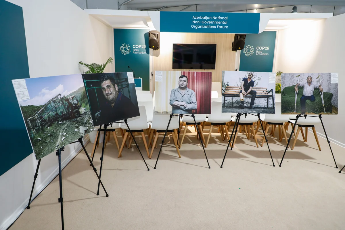 В рамках COP29 в Баку представлена фотовыставка, посвященная жертвам мин (ФОТО)