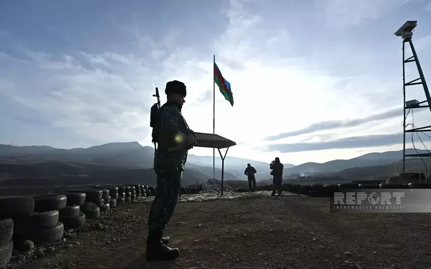 Qazaxın azad olunan kəndlərində Azərbaycan bayrağı dalğalanır Ermənistanla sərhəddən REPORTAJ