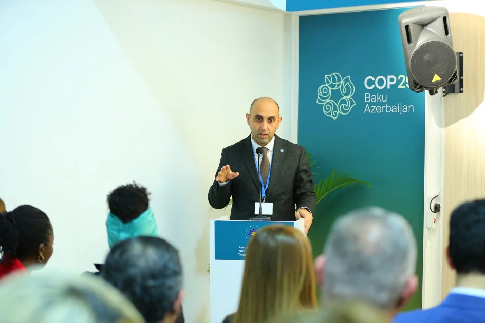 COP29da Ermənistanın ərazilərimizdə törətdiyi ekosiddən bəhs edən sənədli filmin təqdimatı olub FOTO