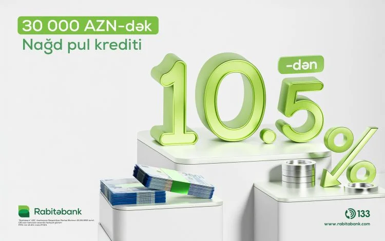 Rabitəbankın komissiyasız nağd pul krediti üzrə kampaniyası davam EDİR