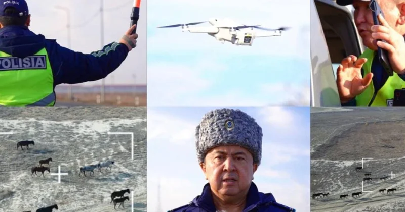 Qazaxıstanda qəzaların qarşısını almaq üçün dronlardan istifadə olunur