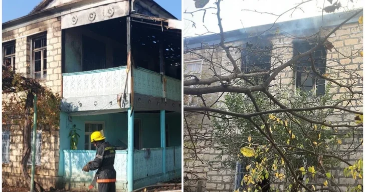 В Агдамском районе сгорел дом