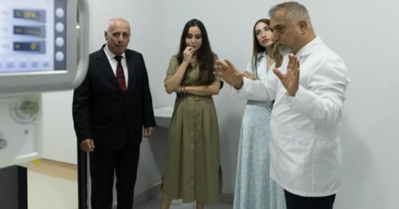 Лейла и Алена Алиевы посетили ветклинику, созданную при Лянкяранском госуниверситете