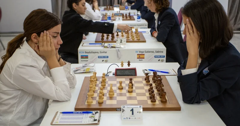 Dünya çempionatı: Qadınlardan ibarət şahmat millimizin yarımfinalda rəqibi müəyyənləşdi