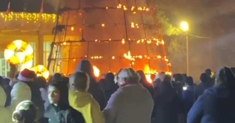 Qardabanidə Yeni il yolkası yanıb