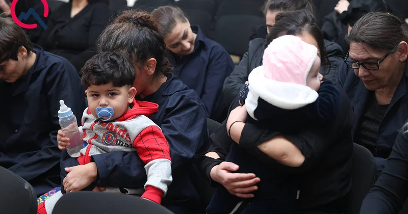 22 qadın azadlığa çıxır 2 si övladı ilə birlikdə Fotolar