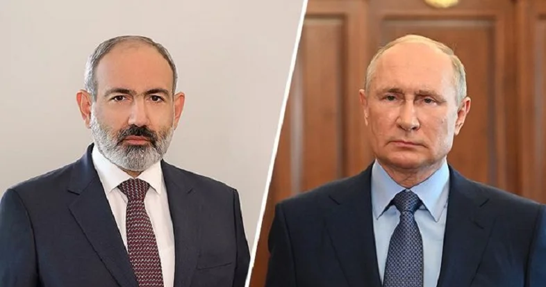 Putin və Paşinyan arasında görüş keçirilib VİDEO