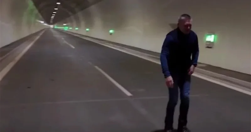 Baş nazir 27 ilə tikilən tunelin açılışını belə etdi Video