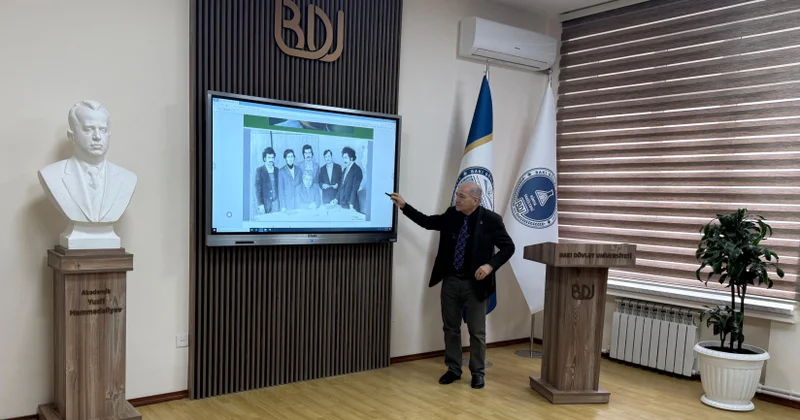 Türkiyənin Qars Qafqaz Universitetinin professoru BDU da ustad dərsi keçib