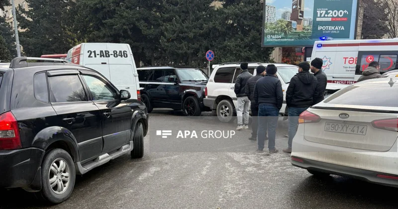 Bakıxanov qəsəbəsində zəncirvarı yol qəzası baş verib