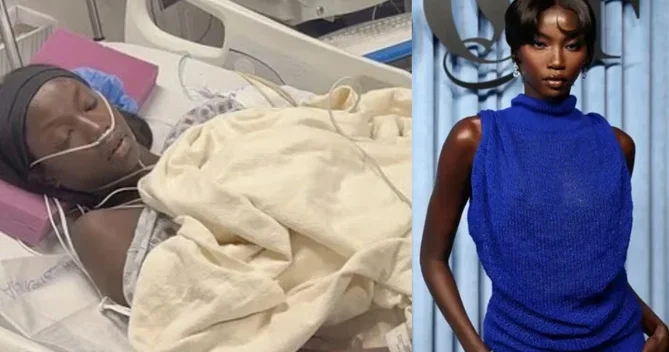 28 yaşlı modelin xəstəxanadan görüntüləri yayıldı