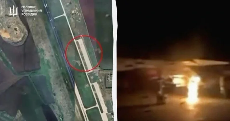 Rusiyanın hərbi arodromu vuruldu, qırıcılar məhv edildi