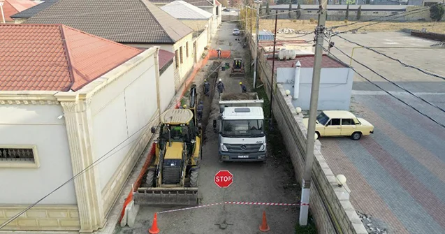 Gəncədə 428 kilometr içməli, 380 kilometr tullantı su xətti çəkilib Videoreportaj