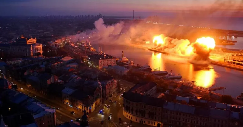 ВС РФ атаковали порт Южный в Одесской области ВИДЕО