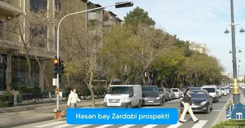 Paytaxt yollarında yeni svetoforlar quraşdırılıb