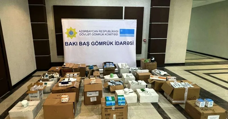 Bakı Baş Gömrük İdarəsindən əməliyyat: Ölkəyə qanunsuz gətirilən tibbi vasitələr aşkarlandı