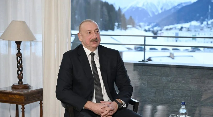 Prezident İlham Əliyev Davos səfəri ilə əlaqədar paylaşım edib