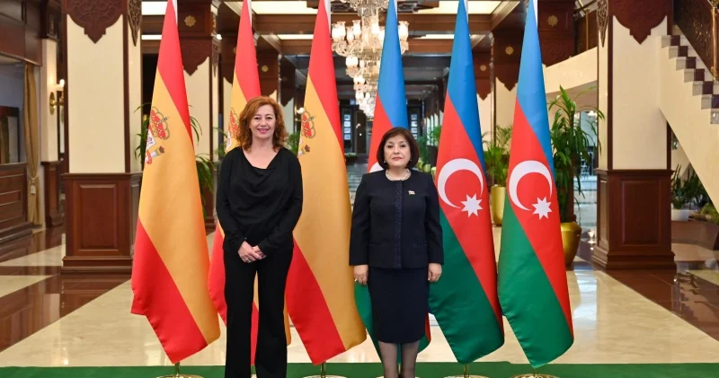 Milli Məclisin sədri Sahibə Qafarova İspaniya Krallığı Deputatlar Konqresinin sədri ilə görüşüb