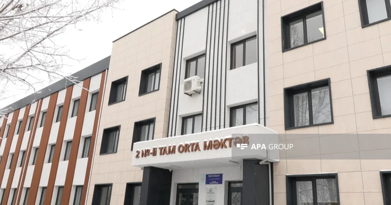 Laçın şəhərindəki orta məktəbdə 173 şagird təhsil alır, 19 müəllim çalışır