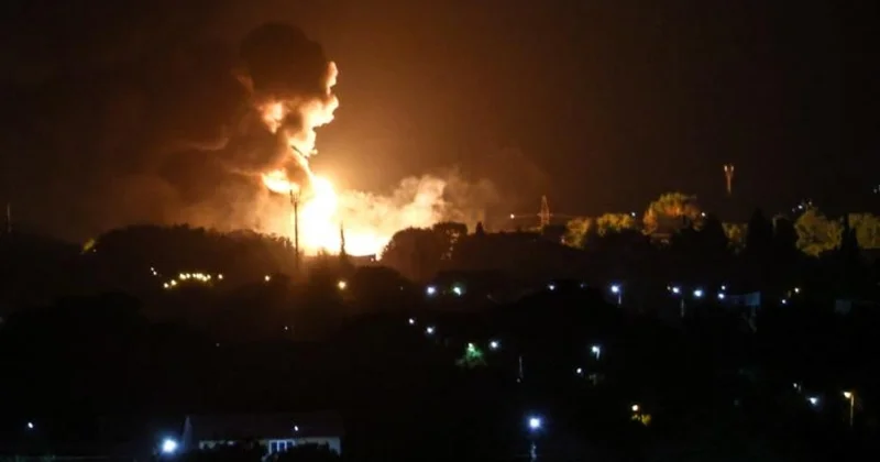 В Пензе из за атаки БПЛА возник пожар на нефтебазе