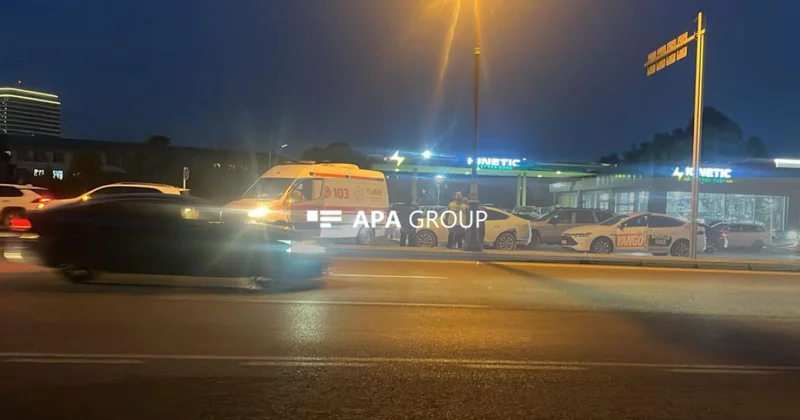 Babək prosospektində yol qəzası olub