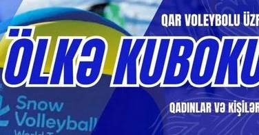 Qar voleybolu üzrə ölkə kubokunun oyun proqramı müəyyənləşib