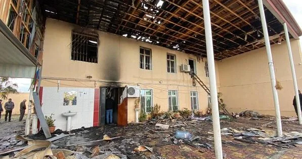 Şəkidə evdə partlayış oldu Video