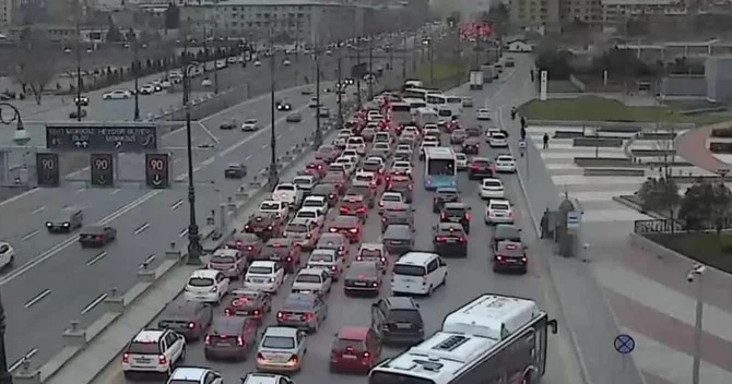 Bakıda bu yollarda tıxac müşahidə edilir