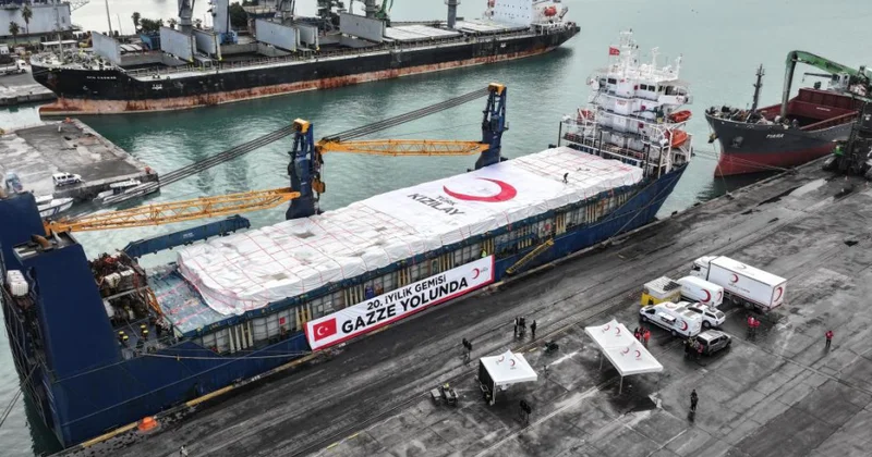 Двадцатое судно с грузом гумпомощи для Палестины отбыло из турецкого порта Мерсин
