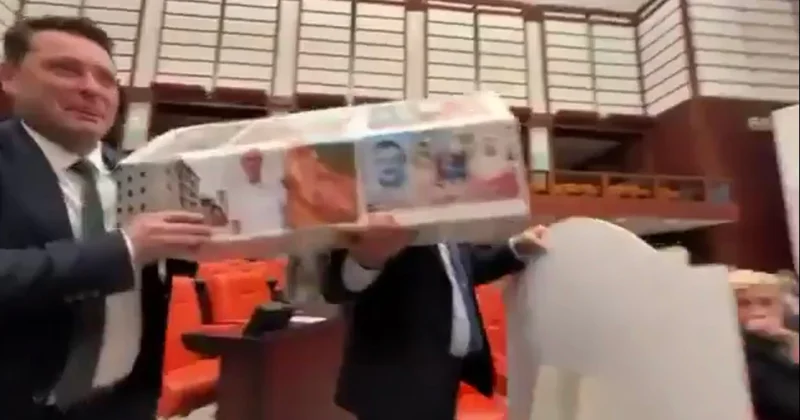 TBMM də gərginlik: Millət vəkili parlamentə tabutla gəldi