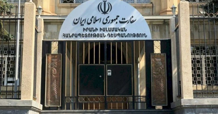 İran səfirliyi qarşısında aksiya VİDEO