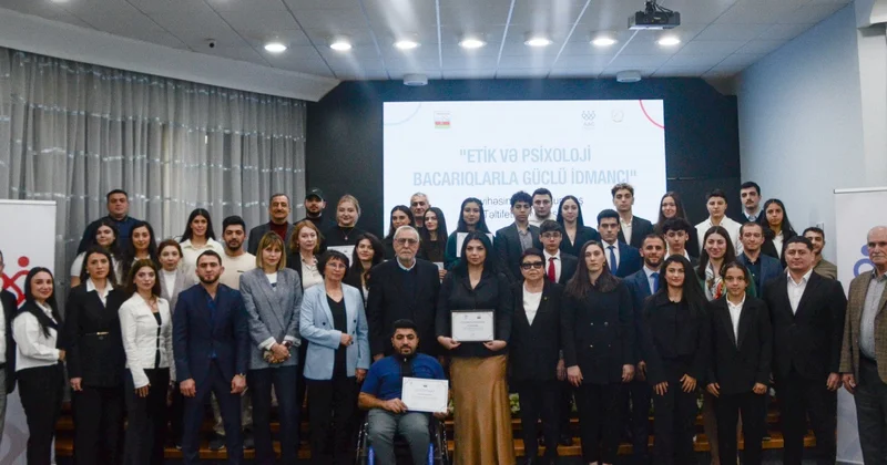 İdmançılar üçün etik və psixoloji inkişaf layihəsi uğurla başa çatdı FOTO