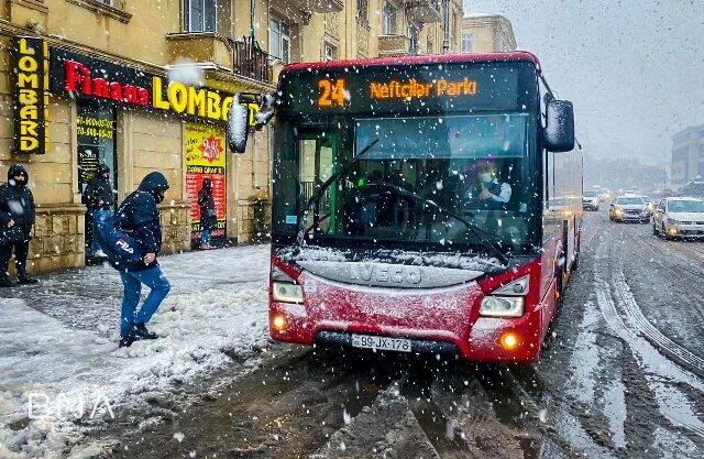 Bakıda bu gün avtobuslar bu saatadək fəaliyyət göstərəcək RƏSMİ