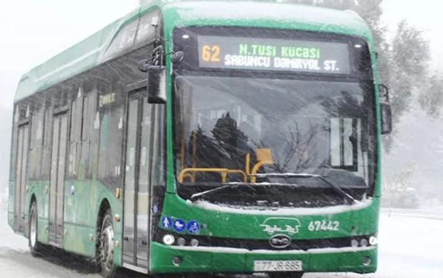 Bu gün avtobuslar 21:00 a kimi işləyəcək