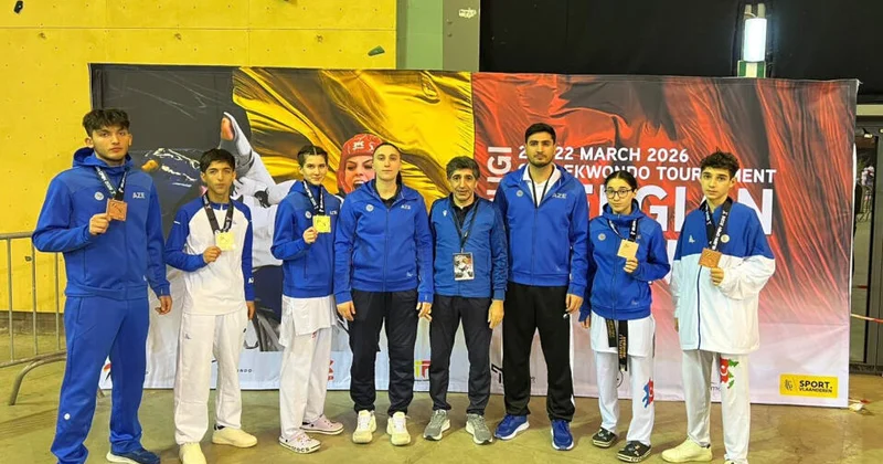 Azərbaycan taekvondoçuları “Belgian Open”də 6 medal qazanıblar FOTO