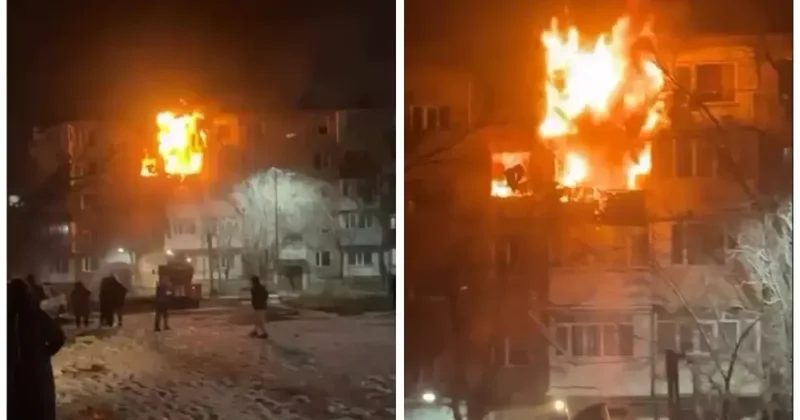 Взрыв в жилом доме в Казахстане: пострадали гражданские и полицейские Видео