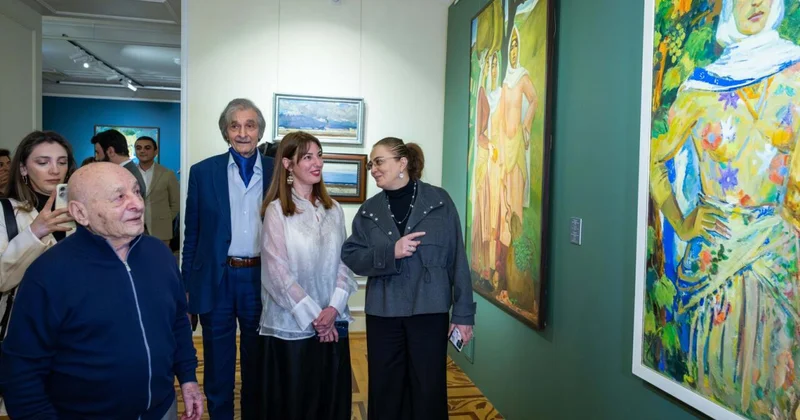 “Sənət yolunun izləri: Cahangir Rüstəmovun yaradıcılıq dünyası” sərgisinin açılışı FOTO