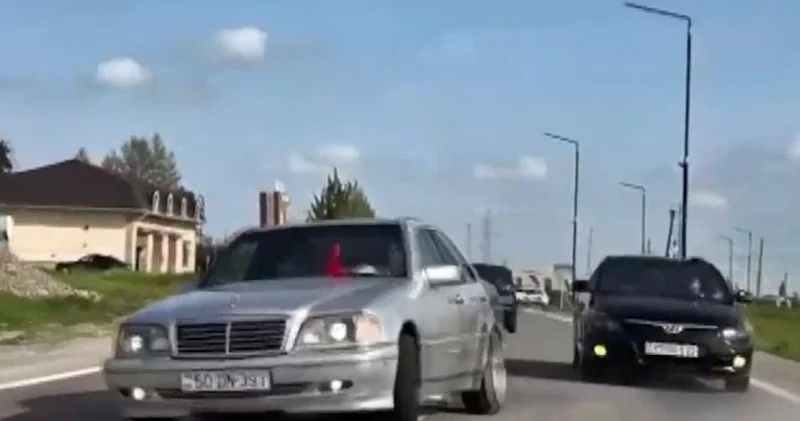 Toy karvanında avtoxuliqanlıq etdilər, sosial şəbəkədə paylaşdılar (VİDEO)