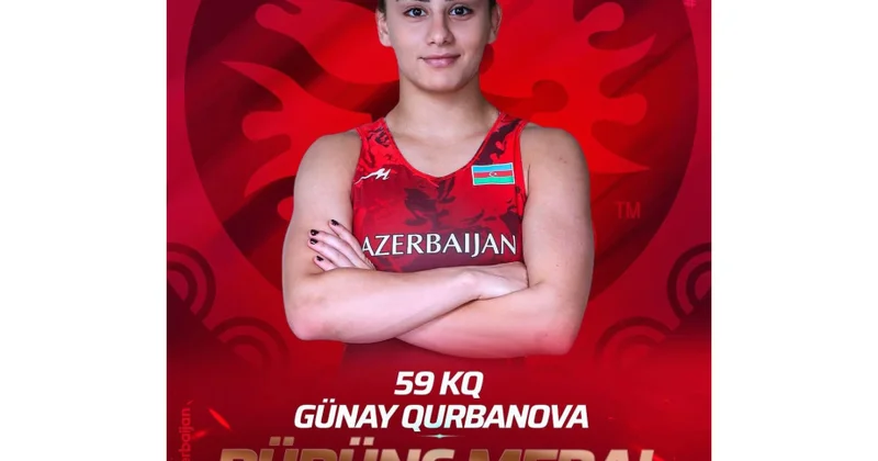 Azərbaycanın qadın güləşçisi Avropa üçüncüsü olub
