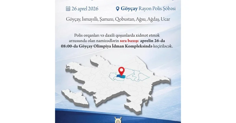 Vilayət Eyvazov Göyçayda vətəndaş qəbulu və sıra baxışı keçirəcək